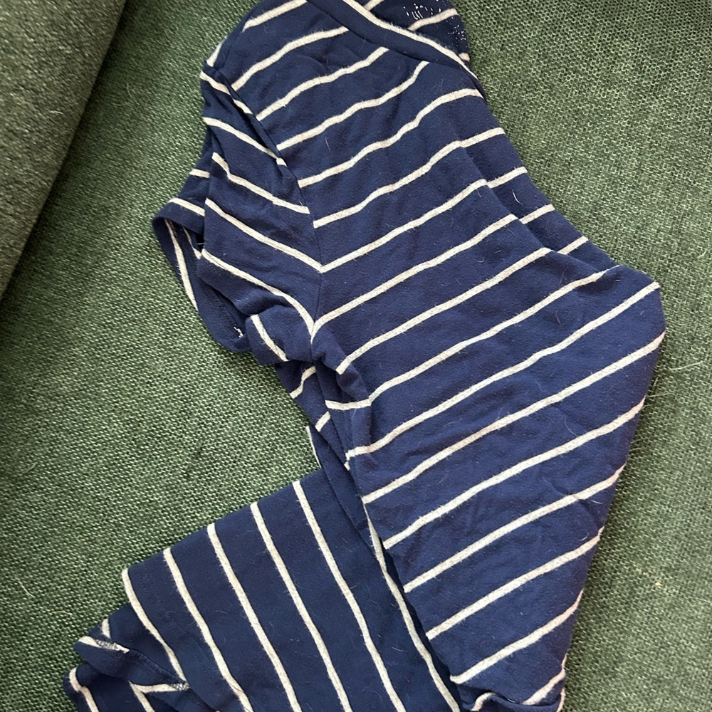 Latched Mama Navy and White Striped Short Sleeve Tee